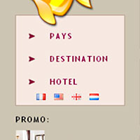 partie publique |&nbsp; page d'accueil du site de l'agence de voyage