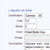 partie priv�e |&nbsp; �dition des informations d'un h�tel