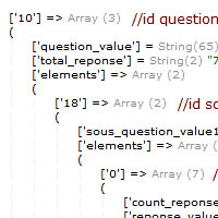 partie priv�e |&nbsp; structure brute du sondage tel que utilis�e par le programme